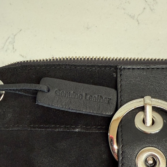 Bath and Body Works Black Suede Wristlet Clutch - Picture 2 of 4